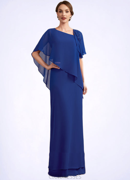Giana A-Line V-neck Floor-Length Chiffon Mother of the Bride Dress With Beading Sequins CIC8126P0014600