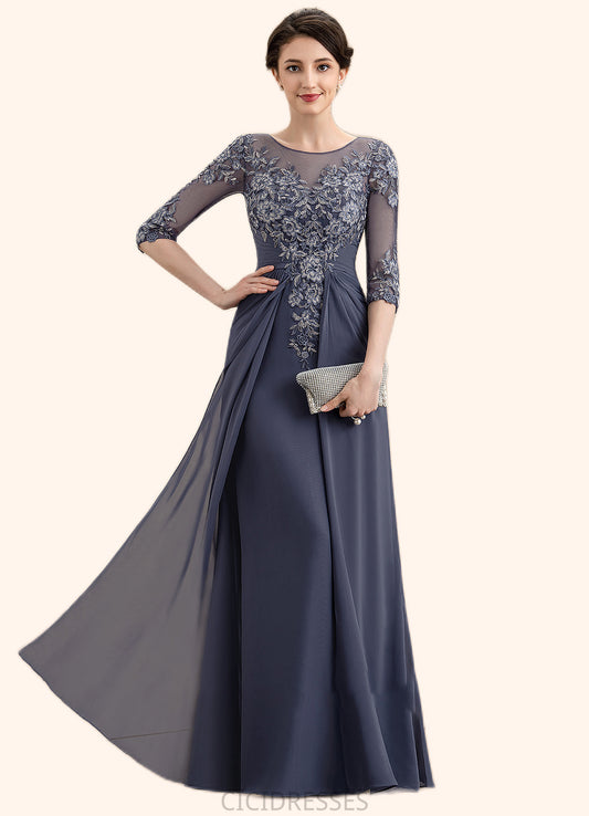 Joanne A-Line Scoop Neck Floor-Length Chiffon Lace Mother of the Bride Dress CIC8126P0014712