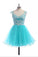 Lace V-neckline Prom Dress Homecoming Dresses With Straps ED04