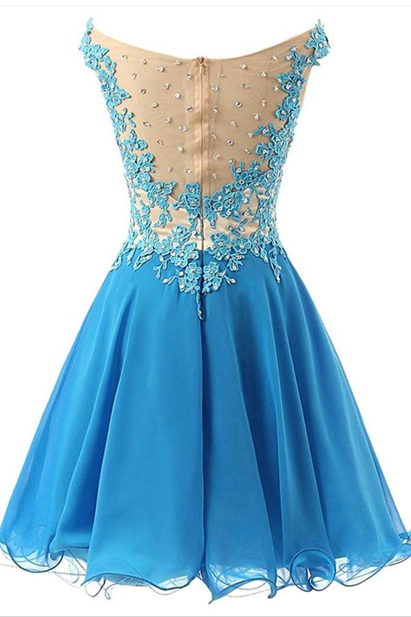 Lace Strap Sweetheart Prom Dress Homecoming Dresses ED09