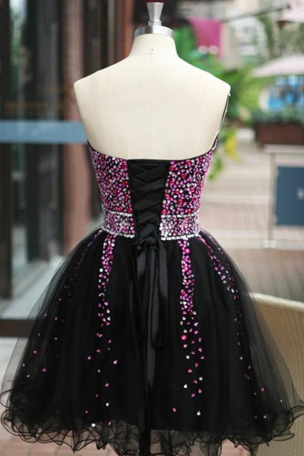 Sexy Sequins Beaded Sweetheart Prom Dress Homecoming Dress ED18