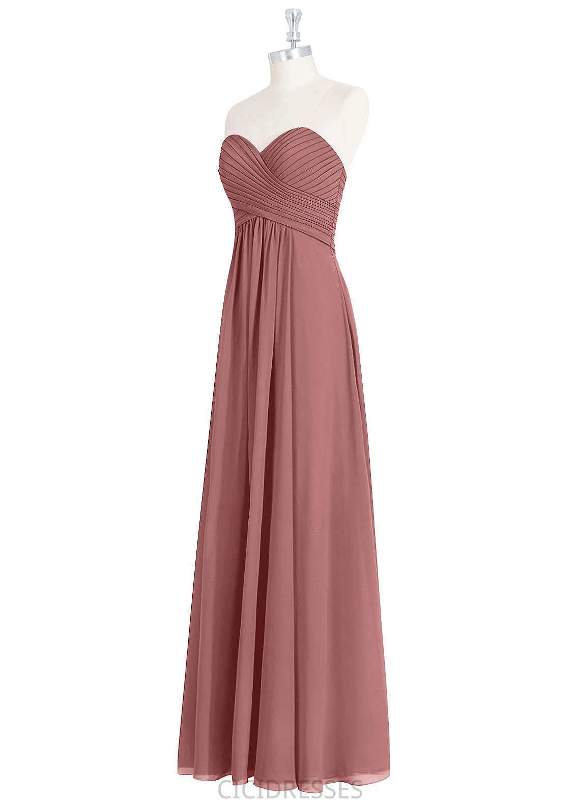 Viv Spaghetti Staps Natural Waist Floor Length Off The Shoulder A-Line/Princess Sleeveless Bridesmaid Dresses