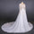 White Long Sleeves Chiffon Wedding Dress with Appliques, Gorgeous Long Bridal Dress N2354