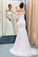 2024 Charming Mermaid Off Shoulder Long Sleeves Lace Up Back Lace Wedding Dresses