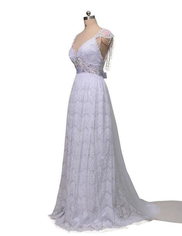 2024 Elegant Wedding Dresses Princess A-Line Lace Sweetheart Backless Beaded Long Bridal Gowns