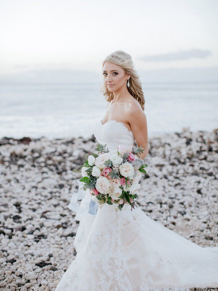 Sweetheart Lace Beach Sexy Mermaid Wedding Dresses 2024