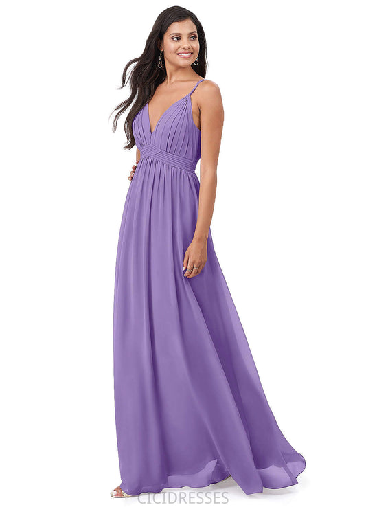 Tamara Floor Length Sleeveless Scoop Natural Waist A-Line/Princess Bridesmaid Dresses