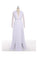 Simple White Chiffon Deep V-neck Long Wedding Dresses ED0674