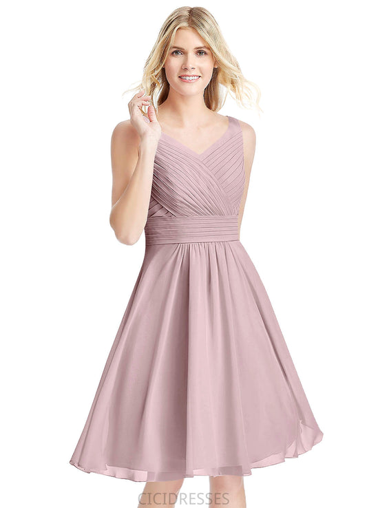 Philippa Floor Length Sleeveless Natural Waist Scoop A-Line/Princess Bridesmaid Dresses