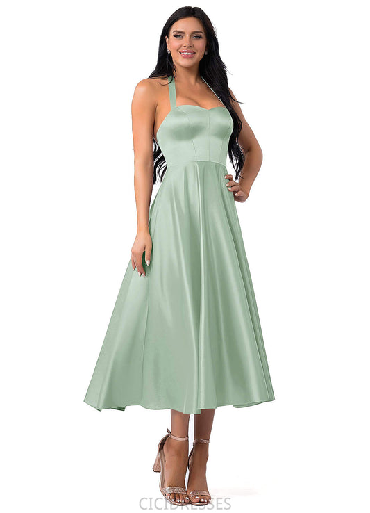 Mira Floor Length V-Neck Sleeveless A-Line/Princess Bridesmaid Dresses