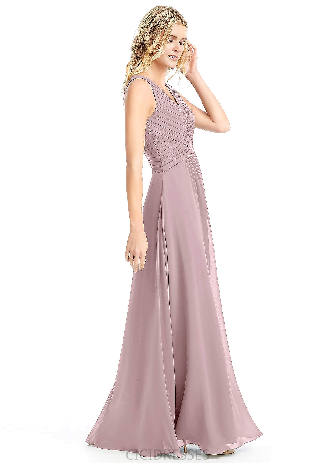Catherine A-Line/Princess Sleeveless Natural Waist Floor Length One Shoulder Bridesmaid Dresses