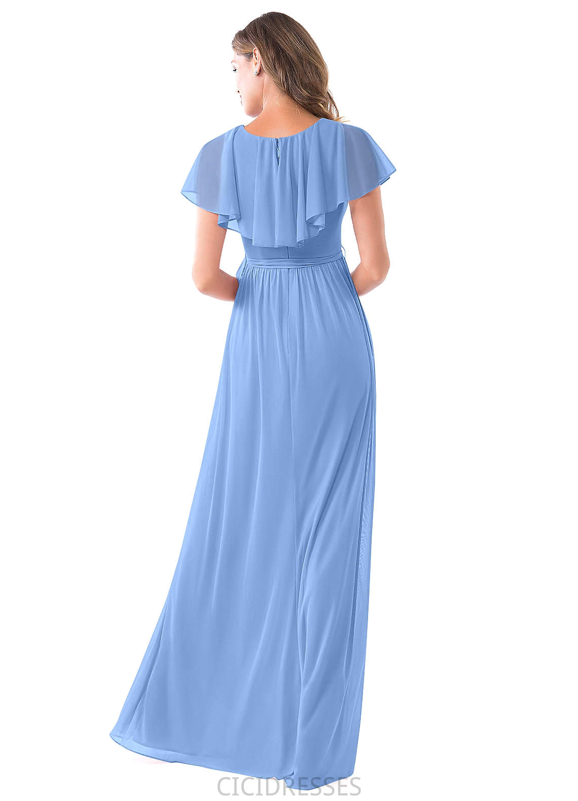 Izabella A-Line/Princess Floor Length Empire Waist Sleeveless Bridesmaid Dresses
