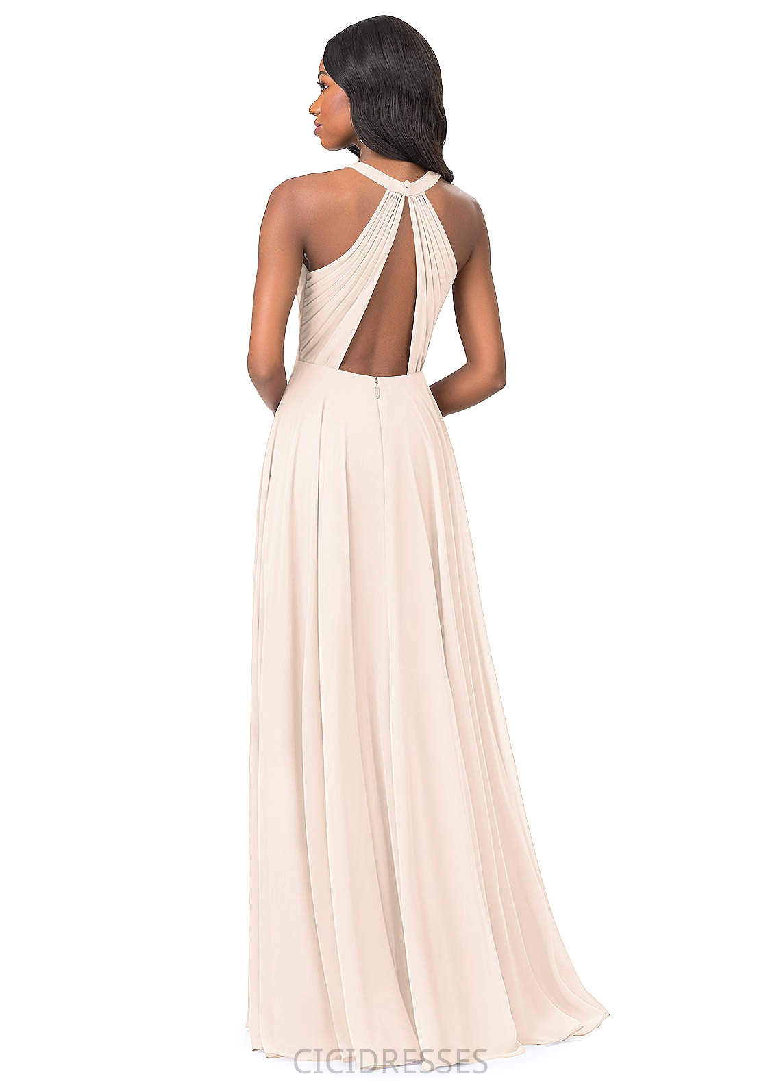 Isis Sleeveless Floor Length Natural Waist One Shoulder Sheath/Column Bridesmaid Dresses