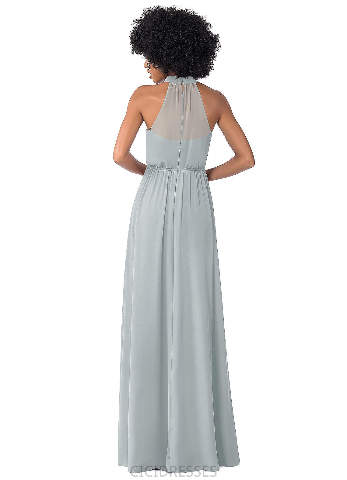 Mylee V-Neck Natural Waist A-Line/Princess Sleeveless Floor Length Bridesmaid Dresses