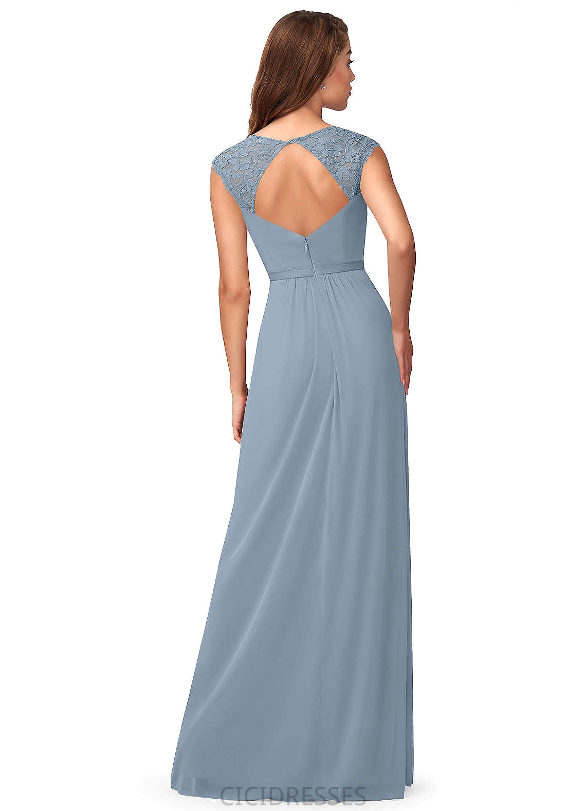 Marilyn Natural Waist Sheath/Column Sleeveless Floor Length Off The Shoulder Bridesmaid Dresses