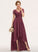 Silhouette V-neck Ruffle Fabric Embellishment Neckline A-Line Length Asymmetrical Janelle A-Line/Princess Floor Length Bridesmaid Dresses