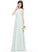 Embellishment Ruffle Length Fabric Neckline Floor-Length ScoopNeck A-Line Silhouette Leyla Natural Waist Floor Length Bridesmaid Dresses