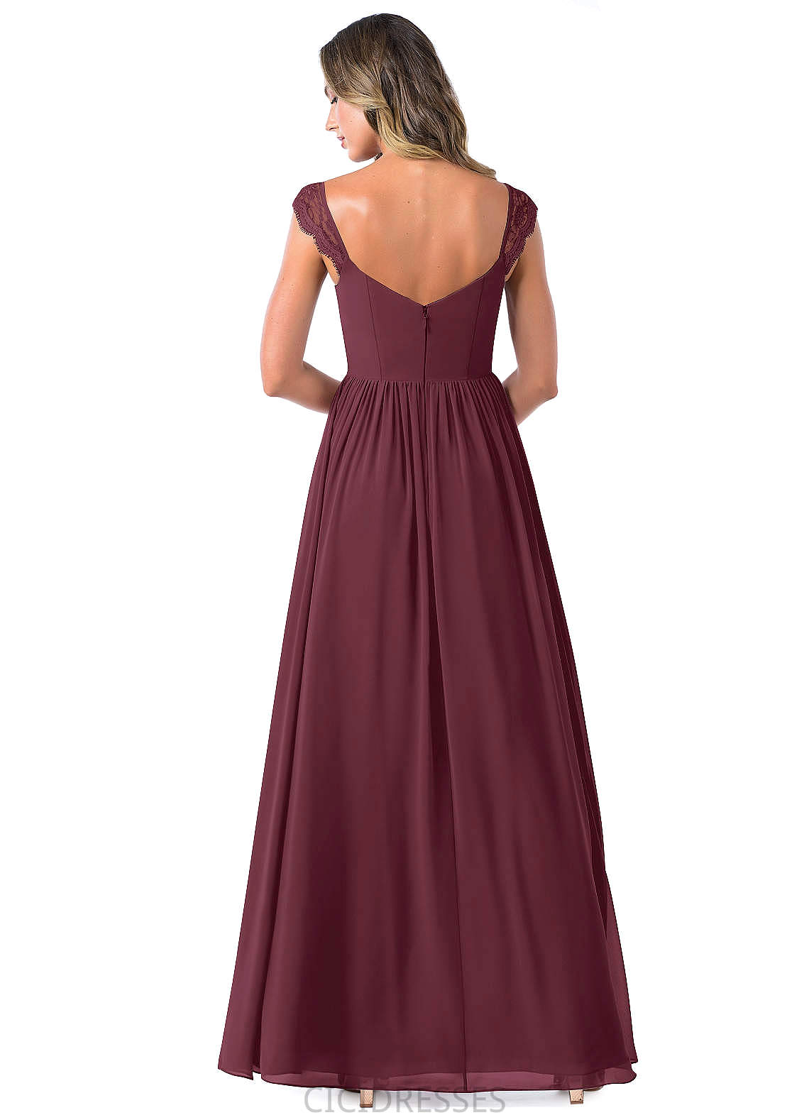 Payten Empire Waist Sleeveless Floor Length A-Line/Princess Spaghetti Staps Bridesmaid Dresses