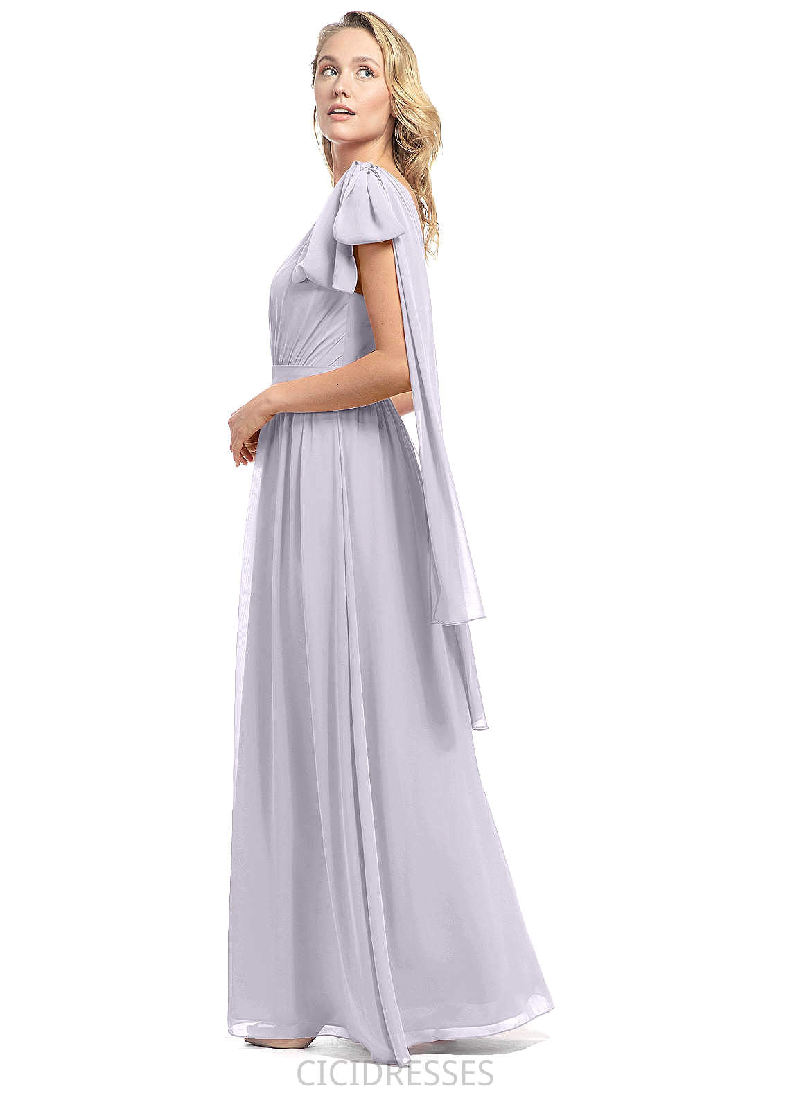 Samara Sleeveless Sheath/Column Spaghetti Staps Floor Length Natural Waist Bridesmaid Dresses
