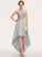 Fabric Asymmetrical Halter Lace A-Line Straps Length Silhouette Neckline Tina Sleeveless Floor Length Bridesmaid Dresses