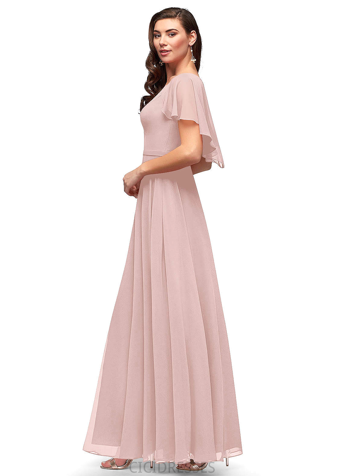Kenya Floor Length Sleeveless Sweetheart A-Line/Princess Natural Waist Bridesmaid Dresses