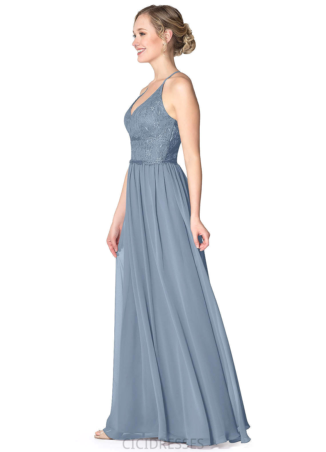 Rylie Sleeveless Natural Waist Scoop Floor Length A-Line/Princess Bridesmaid Dresses