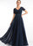Lace V-neck Floor-Length Sleeve A-Line Length Silhouette Fabric Neckline Bridget Natural Waist Sleeveless Bridesmaid Dresses