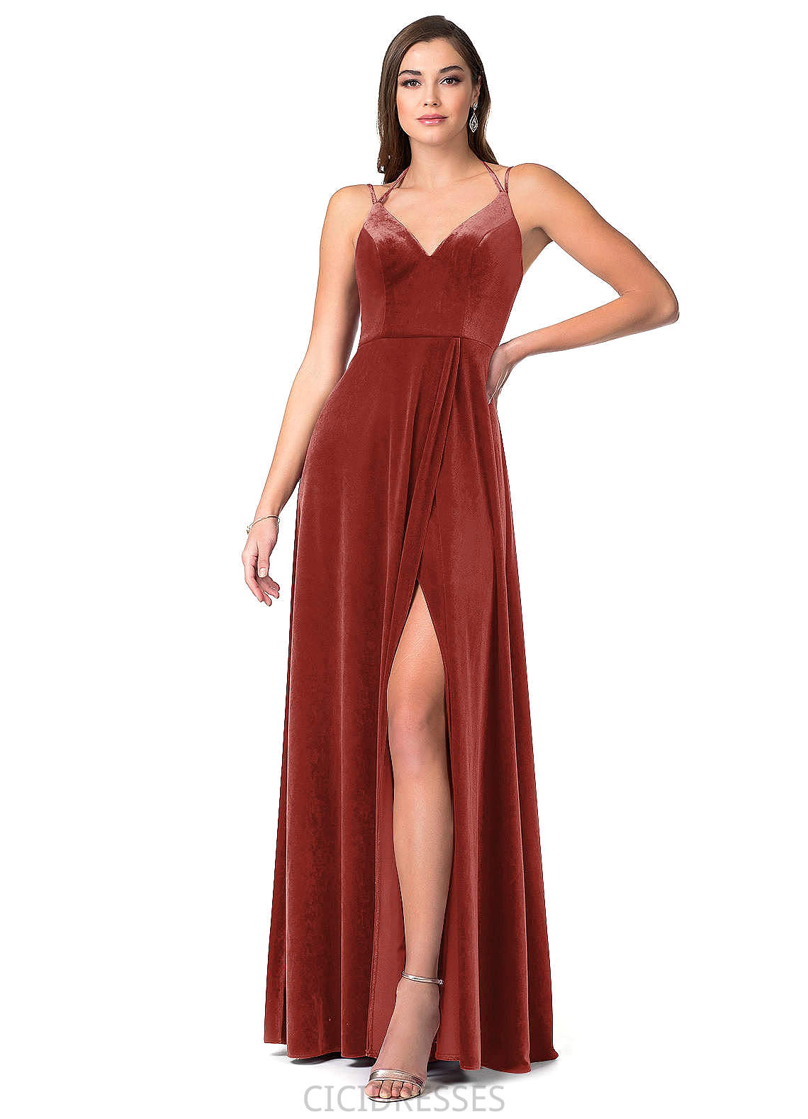 Kiana Scoop Sleeveless Floor Length A-Line/Princess Natural Waist Bridesmaid Dresses