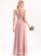 Silhouette Fabric Embellishment Floor-Length Length Bow(s) A-Line Neckline ScoopNeck CascadingRuffles Jordan Sleeveless Bridesmaid Dresses