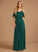 Embellishment Silhouette A-Line V-neck Length Neckline Ruffle Fabric Floor-Length Liliana Natural Waist Floor Length Bridesmaid Dresses