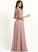 Neckline Fabric ScoopNeck A-Line Silhouette SplitFront Embellishment Floor-Length Length Kiley Floor Length A-Line/Princess Bridesmaid Dresses