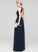Neckline ScoopNeck Ruffle Embellishment Length Fabric A-Line Floor-Length Silhouette Susie Natural Waist Floor Length Bridesmaid Dresses