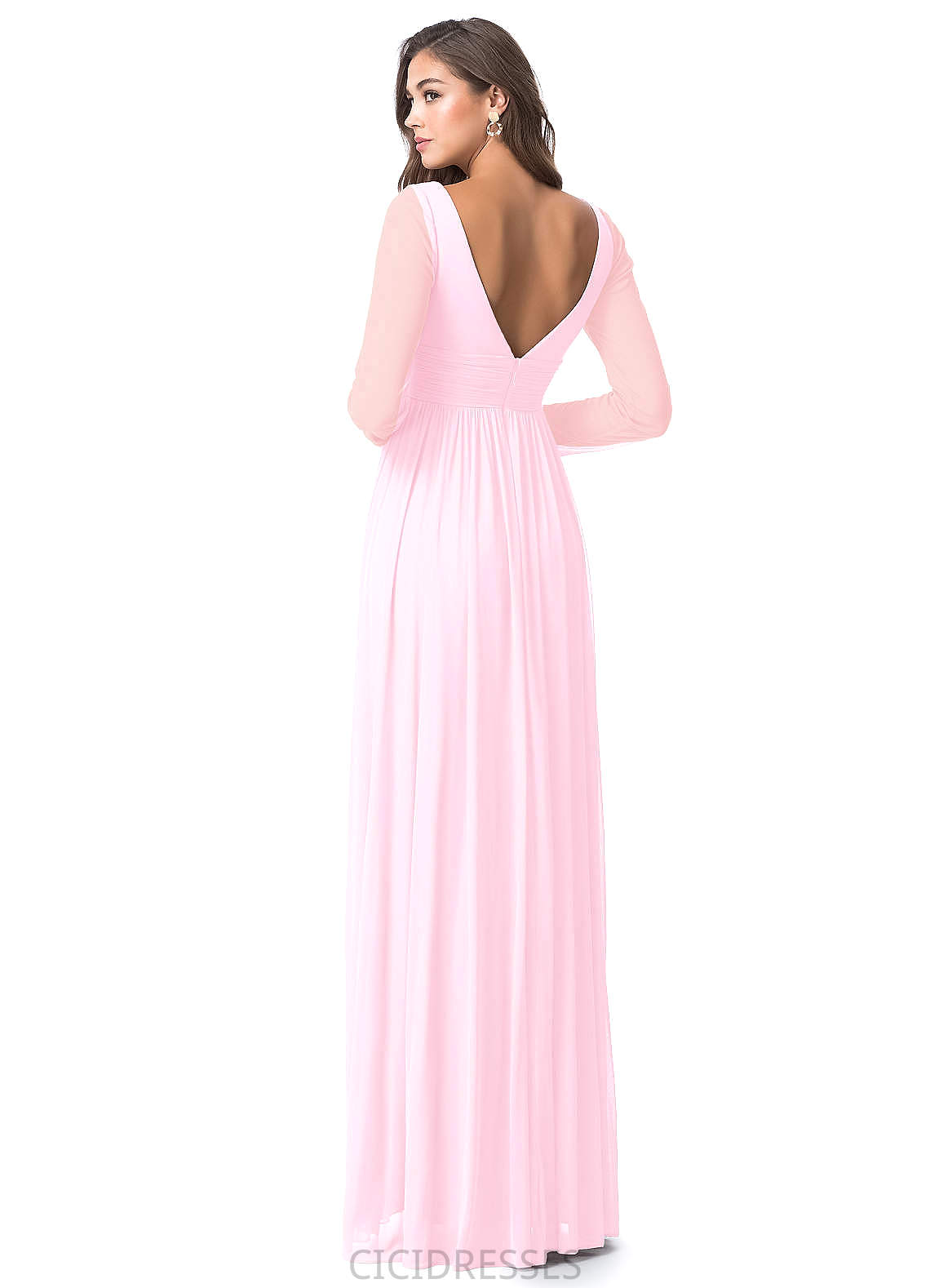 Zariah Floor Length Sleeveless Natural Waist Spaghetti Staps A-Line/Princess Bridesmaid Dresses