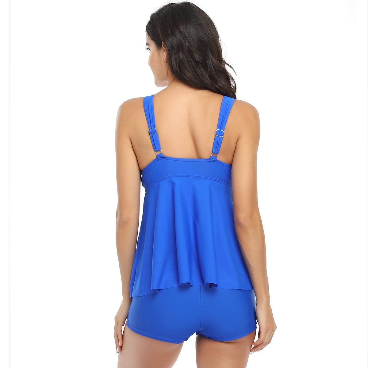 High Waist Solid color Tankini Swimsuit GM2101