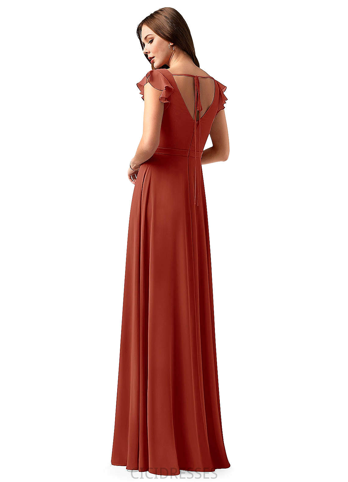 Tatiana A-Line/Princess Sleeveless High Low Natural Waist V-Neck Bridesmaid Dresses
