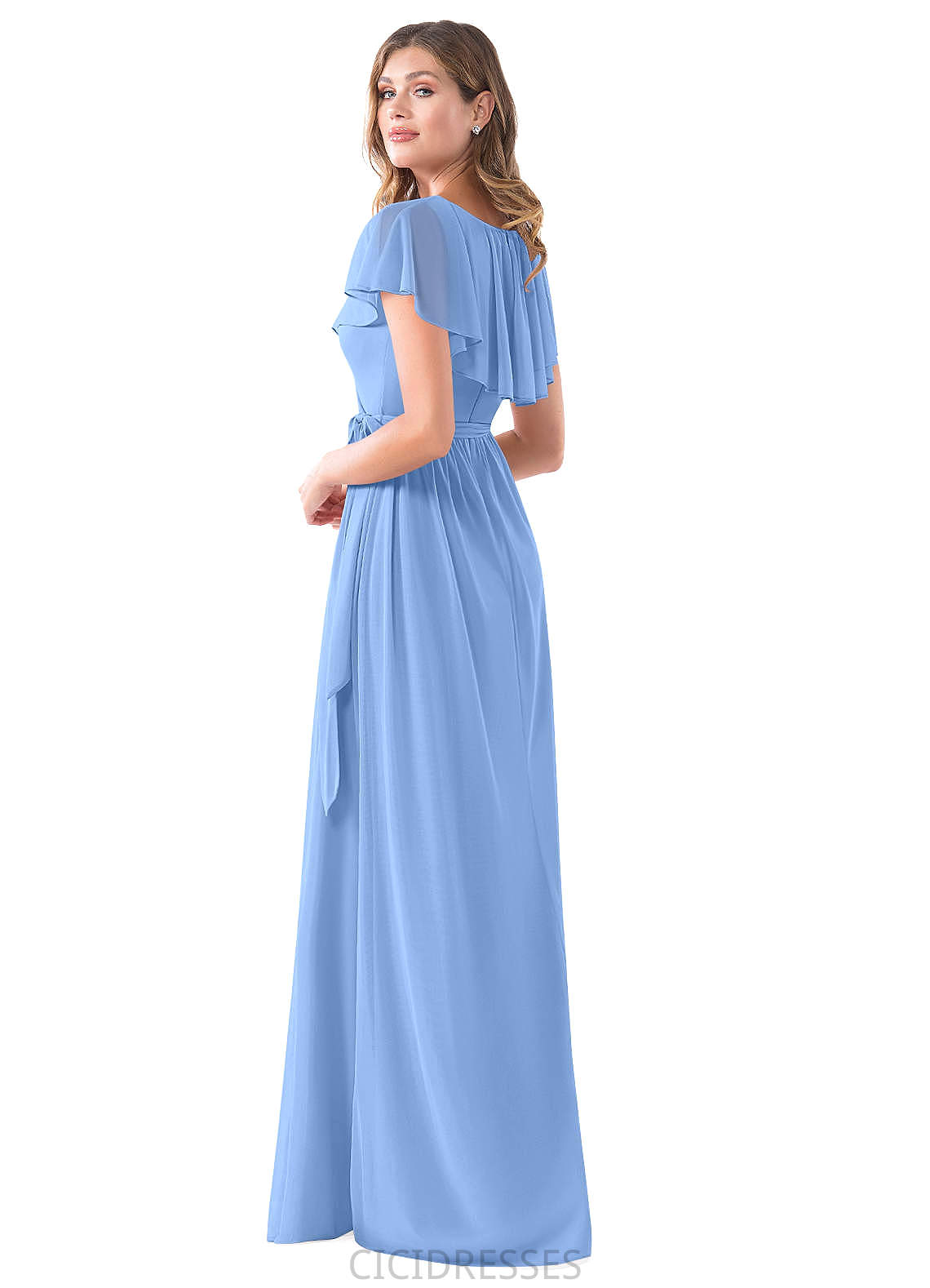 Izabella A-Line/Princess Floor Length Empire Waist Sleeveless Bridesmaid Dresses