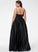 Pockets SquareNeckline Embellishment Neckline Length A-Line SplitFront Silhouette Floor-Length Fabric Morgan Scoop Bridesmaid Dresses