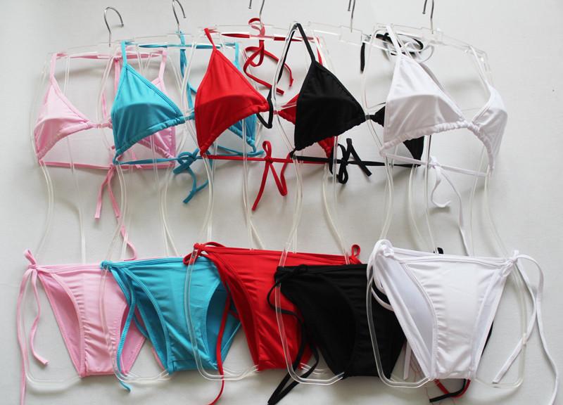 11 Colors Strappy Ties Girl Bikini Womens swimwear
