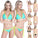 Double Layer Sexy Women Brazilian Butt Lace Bikini