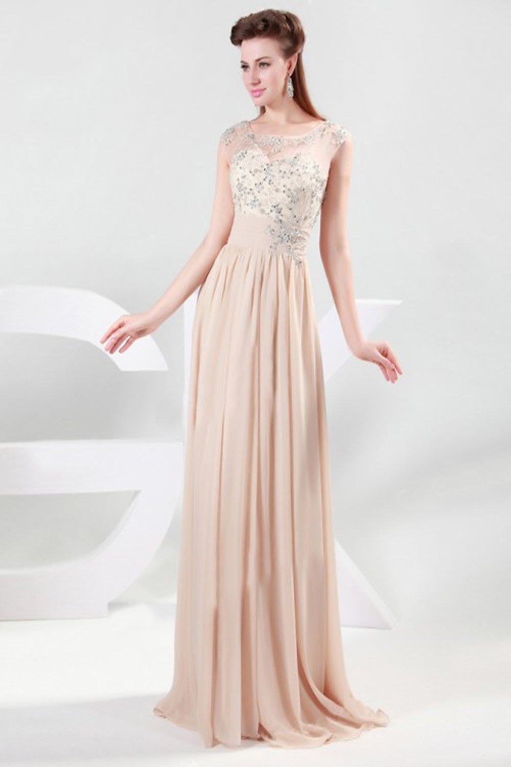 Charming Chiffon Long Prom Dress Evening Dress E29