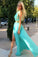 A-Line Long Chiffon Prom Dress With Sashes E32