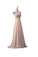 Blush Pink Chiffon Beaded Long Prom\Evening Dresses ED0665