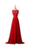 Red Lace Chiffon Beaded Long Prom\Evening Dresses ED0668