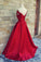 Charming A Line Satin Off-the-Shoulder Prom Dress With Belt N22