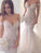 Charming Mermaid Style Off-the-Shoulder Sweep Train Lace Wedding Dress N2500