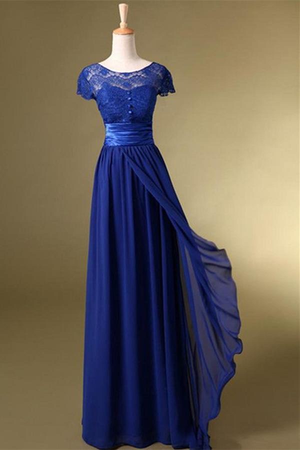 Royal Blue Long Charming Prom Dress/Evening Dress SD02