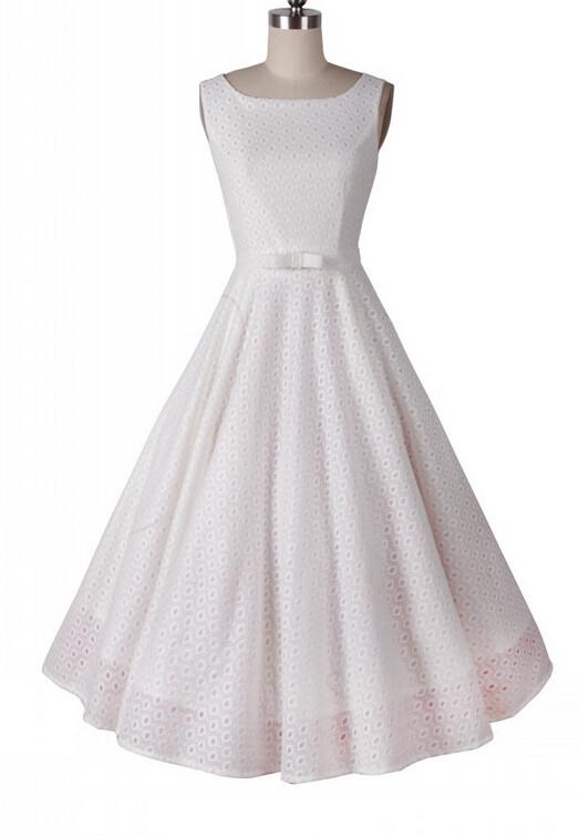 1950's Hepburn Dress Retro Sleeveless Dress SD03