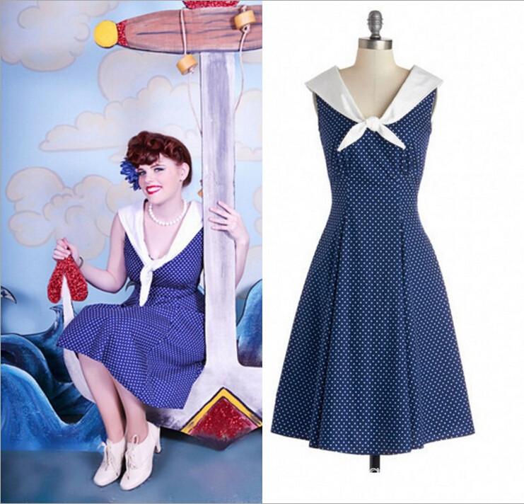 1950's Elegant Dress Sleeveless Dress For Women SD11