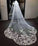 New Arrival Elegant One Layer 2M Tulle Wedding Veils Lace Applique Edge V040