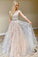 Chic Pretty Long A-line Scoop Neckline Backless Princess Prom Dresses With Lace Appliques Y0016